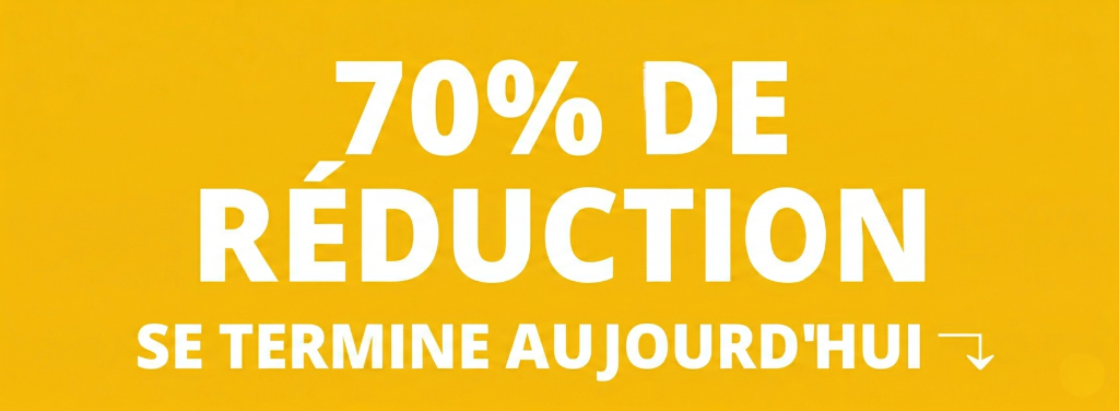 70% off banner